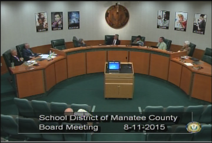 School Board Meeting August 11, 2015