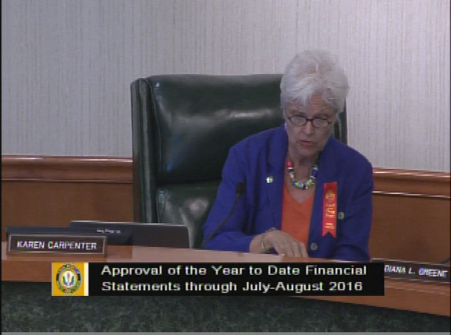 School Board Meeting October 11, 2016