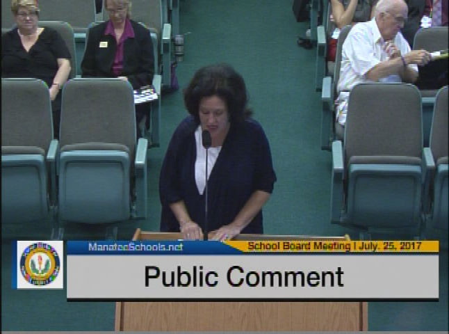 School Board Meeting July 25, 2017