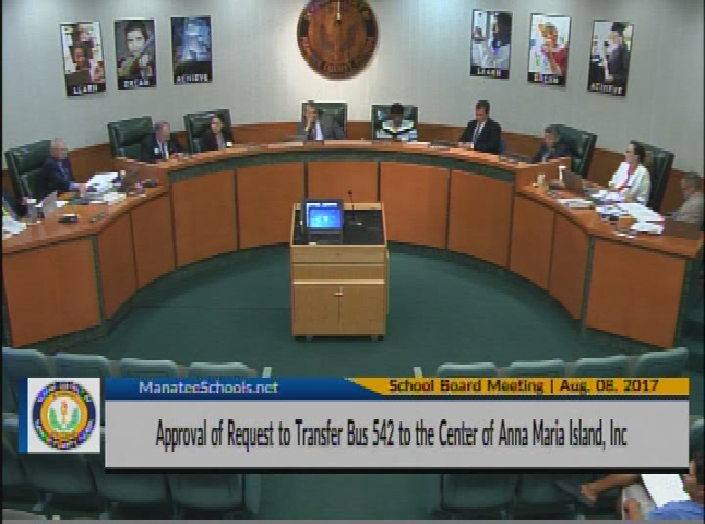 School Board Meeting Aug. 8, 2017
