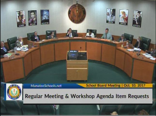 School Board Meeting October 10, 2017