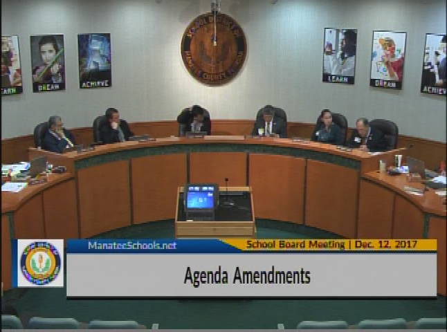 School Board Meeting Dec. 12, 2017