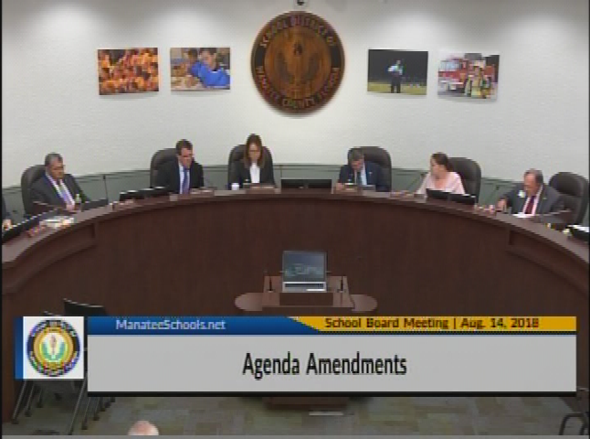 School Board Meeting August 14, 2018