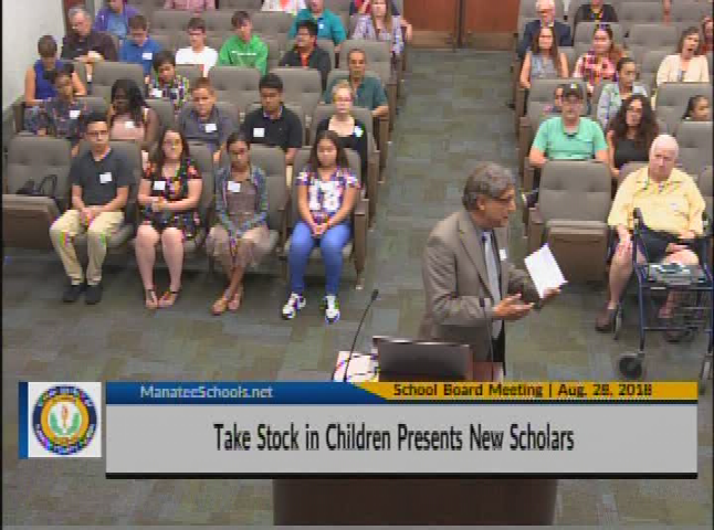 School Board Meeting August 28th 2018