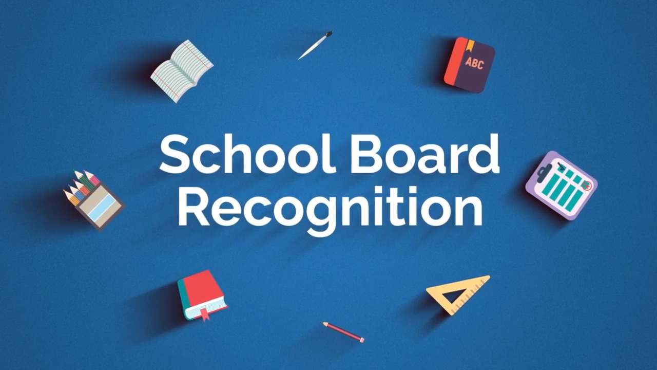 School Board Recognition: Program Administrator of the Year
